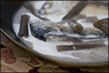 Post image for Coconut Curry of Steamed Mackerels and Lotus Stems<br />(gaaeng gathi saai buaa bplaa thuu neung ; <br />แกงกะทิสายบัวปลาทูนึ่ง)