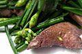 Pork Liver Fried With Flowering Chives