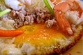 Tasty Thai Fried Eggs and Shrimp Salad