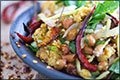 Yam Naem Khao Thot Recipe<br />Spicy Salad of Curried Rice Croquettes, Fermented Pork, Ginger and Peanuts <br />(yam naaem khaao thaawt)<br />สูตรทำยำแหนมข้าวทอด