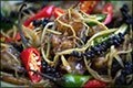 Thai Spicy Catfish Recipe<br />Crispy Catfish Stir-Fried with Wild Ginger and Fresh Peppercorn<br />(bplaa dook thaawt graawp phat grachaai phrik thai aawn)<br />สูตรทำปลาดุกทอดกรอบผัดกระชายพริกไทยอ่อน