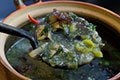 Or Lam Gai Recipe<br/>Velvety Laotian Stew of Chicken, Eggplants and Wild Pepper Vine<br/>(aw laam gai sai sakan)<br/>สูตรทำเอาะหลามไก่ใส่สะค้าน