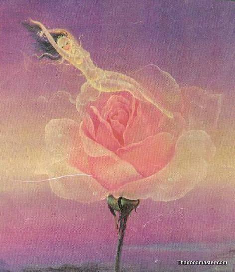 Rose-petal-salad ; ยำกลีบกุพชกะ