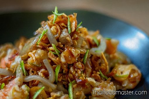 Yam_Pieu_Som_Za-Thaifoodmaster-10 ยำผิวส้มส้า ; Salad of bitter orange peels (sohm saa)