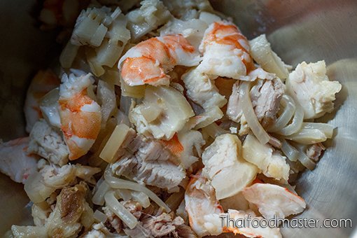 Yam_Pieu_Som_Za-Thaifoodmaster-2 ยำผิวส้มส้า ; Salad of bitter orange peels (sohm saa)