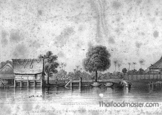 The residence Dr. Carl August Friedrich Gutzlaff, Bangkok (c1828)